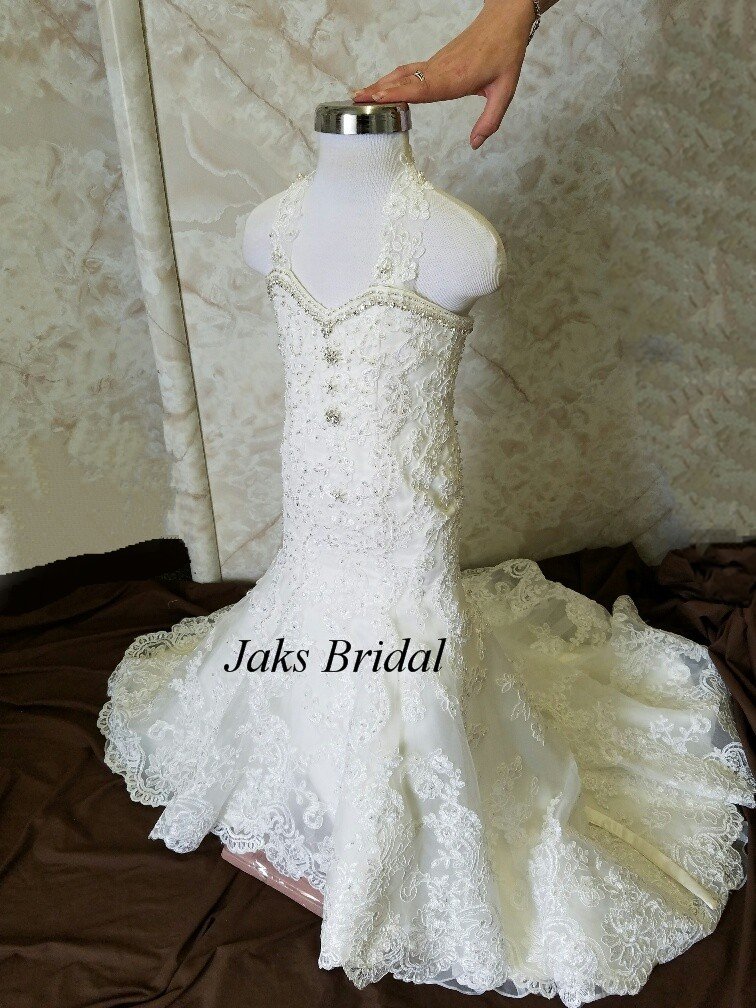 toddler flower girl dresses with train